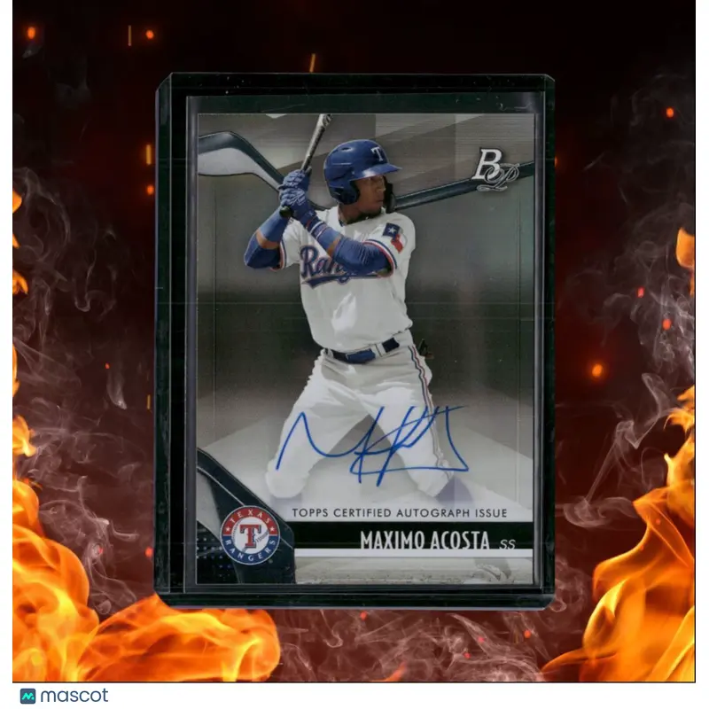 2021 Bowman Platinum Maximo Acosta Prospect Auto #TOP-80