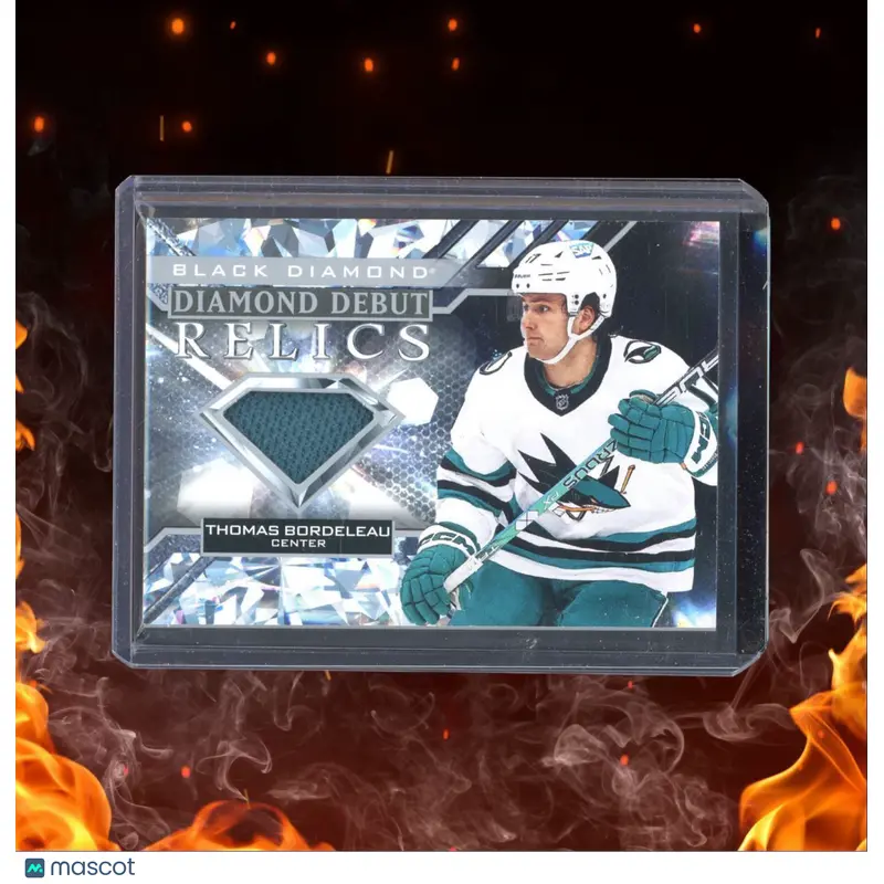 2022-23 Upper Deck Black Diamond Thomas Bordeleau Diamond Debut Relics Rookie
