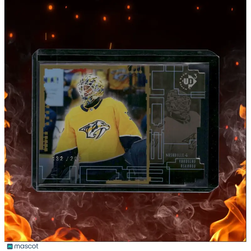 2023-24 Upper Deck Yaroslav Askarov Retro UD3 Die-Cut Gold Rookie 132/200
