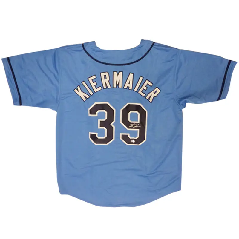 Kevin Kiermaier Autographed Tampa Bay (Baby Blue #39) Custom Jersey - JSA