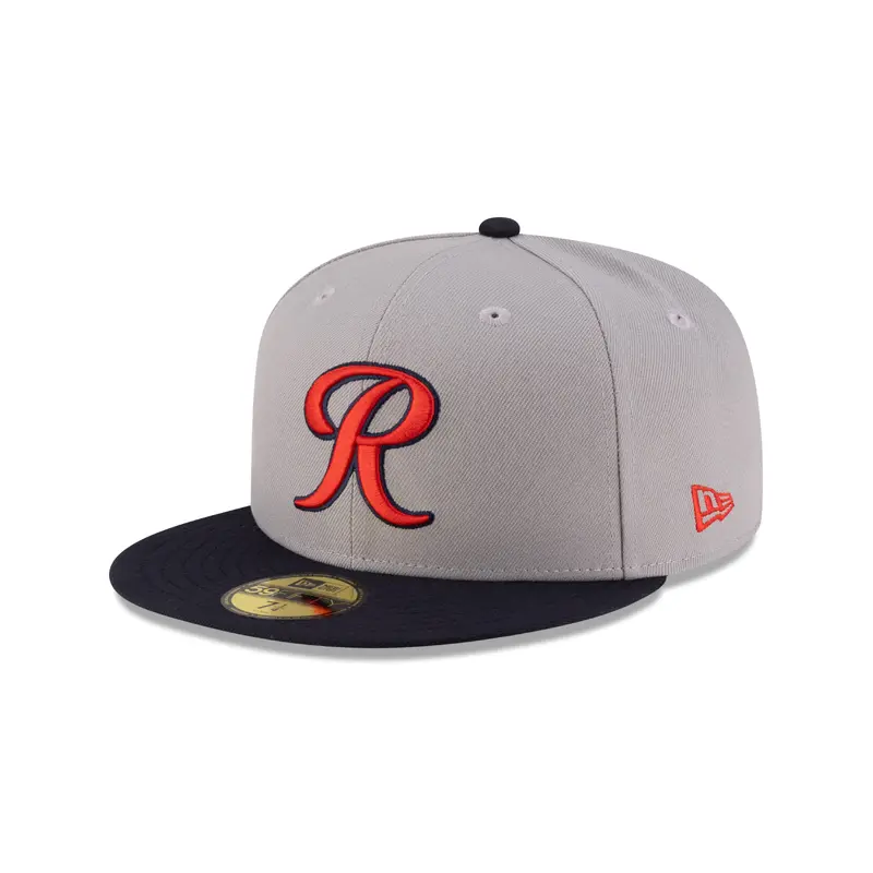 Tacoma Rainiers New Era 59Fifty Gray Navy Cheney Patch Cap