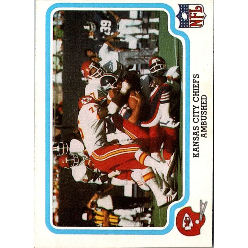 1979 Fleer Team Action Stickers Kansas City Chiefs Helmet #NNO