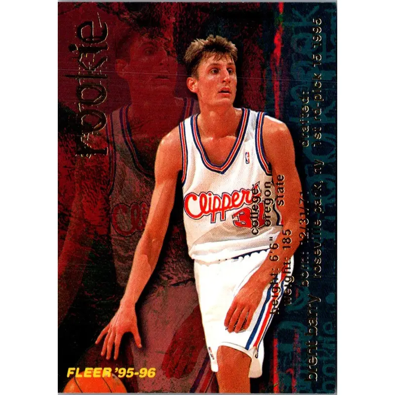 1995 Fleer Brent Barry #282 Rookie