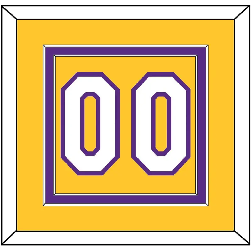 Los Angeles Number - Home Yellow (1999-2018) - Double Mat 2