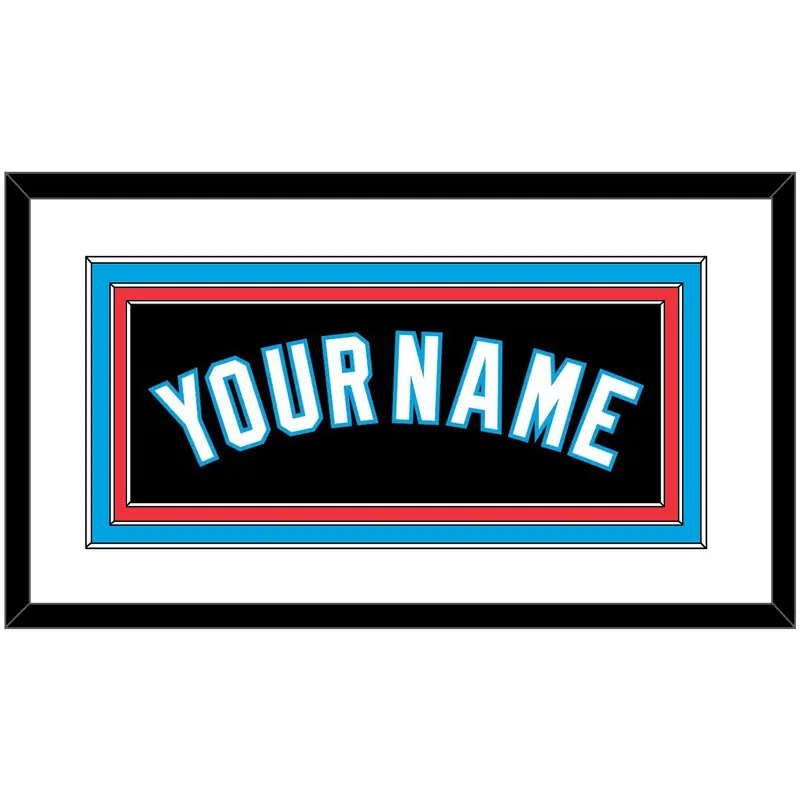 Miami Name - Alternate Black - Triple Mat 1