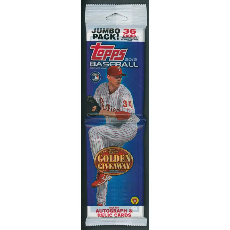 2012 Topps Baseball Unopened Series 1 Jumbo Pack (36)