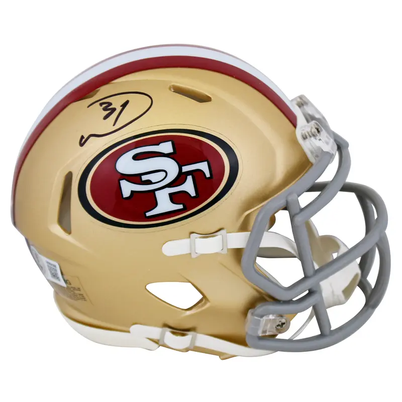 49ers Donte Whitner Authentic Signed Speed Mini Helmet Autographed BAS Witnessed