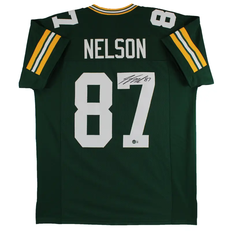 Jordy Nelson Authentic Signed Green Pro Style Jersey Autographed BAS Witnessed