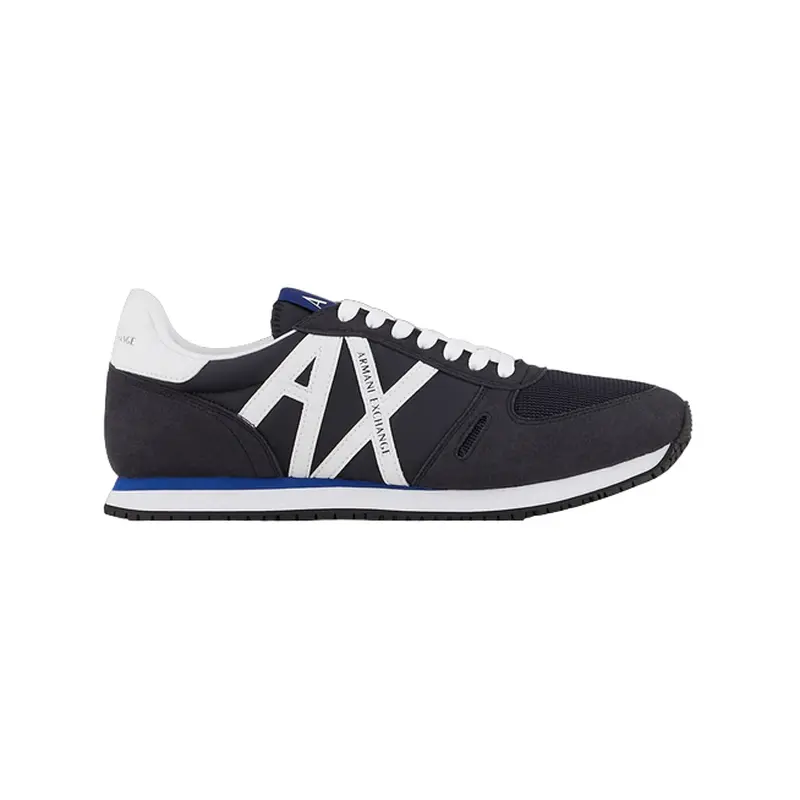 ARMANI EXCHANGE MENS TENNIS SHOE BLACK,  XUX017 K487