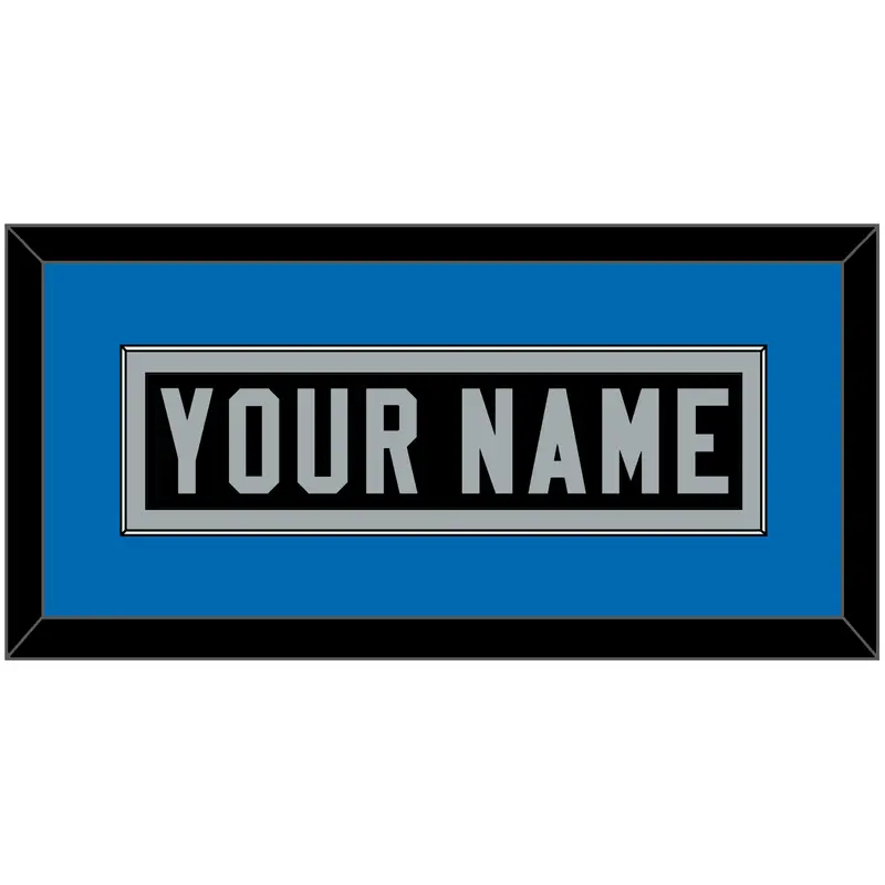 Detroit Nameplate - Alternate Black - Single Mat 2