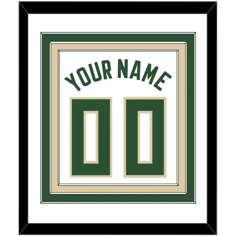 Milwaukee Name & Number - White Association - Triple Mat 1