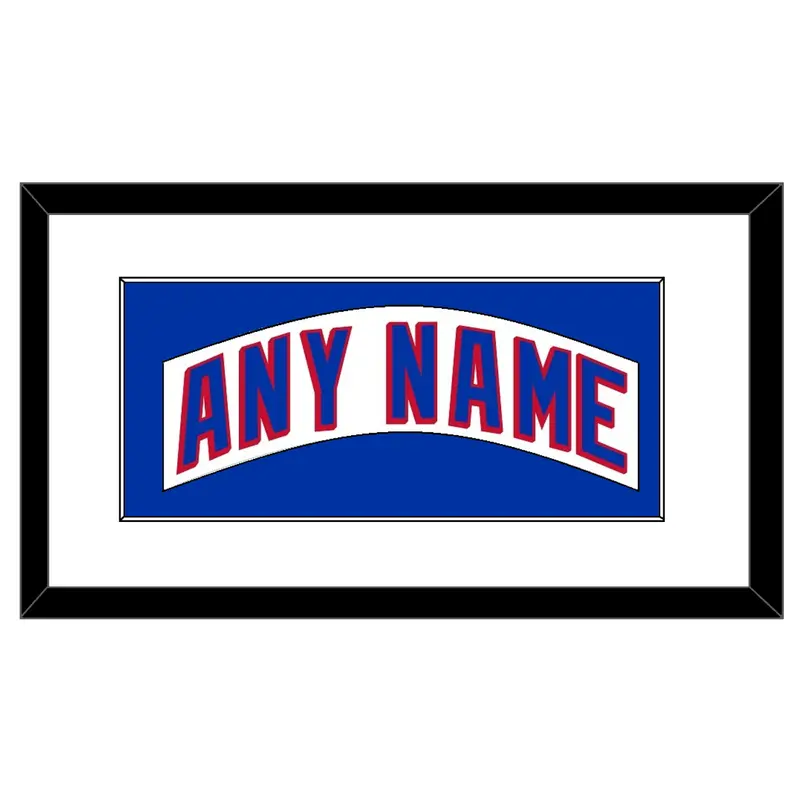 New York Nameplate - Road White (2004-2017) - Single Mat 2