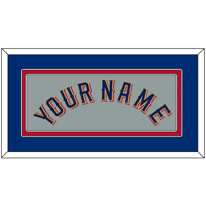 Texas Name - Road Gray - Double Mat 3