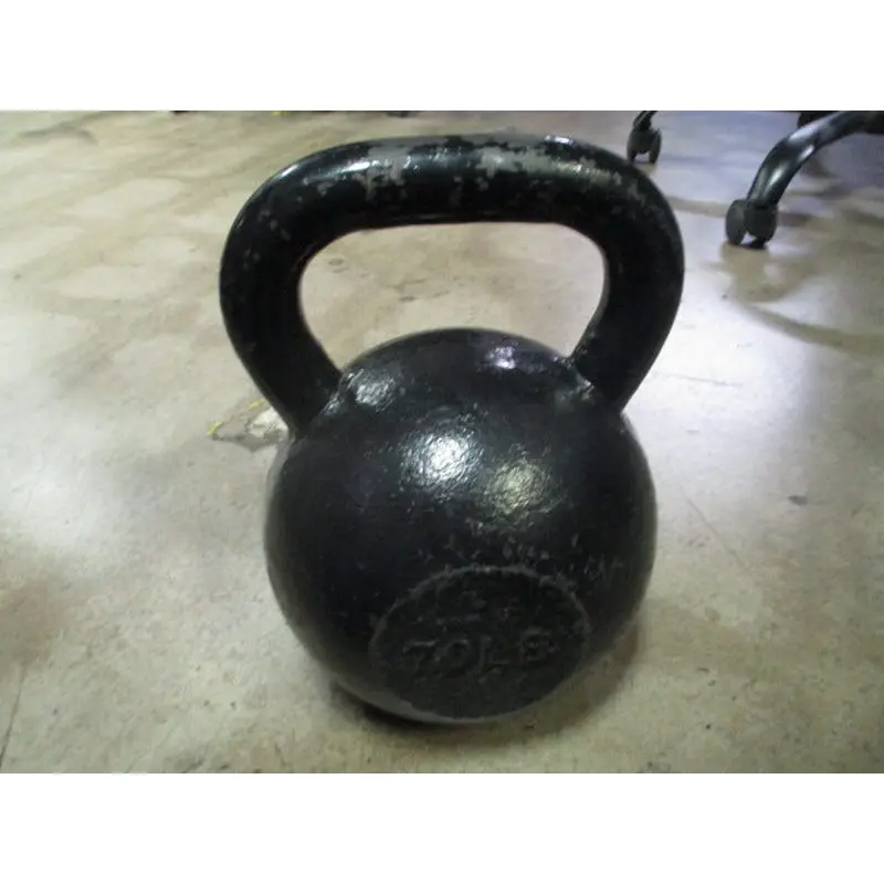 Used 70 LB Cast Iron Kettle Bell