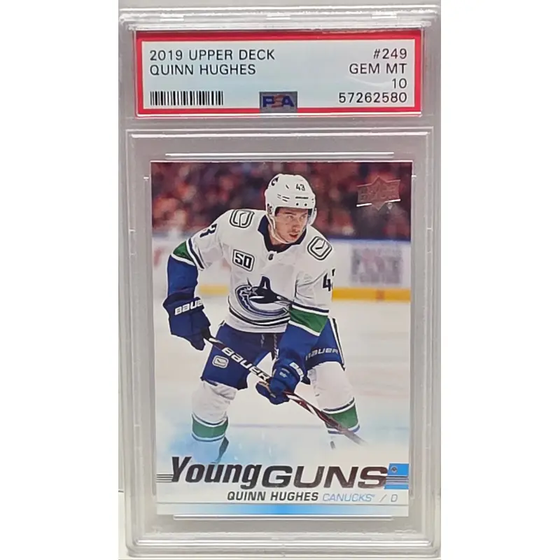 Quinn Hughes 2019 Upper Deck Rookie #249 PSA 10 Gem Mint 2580