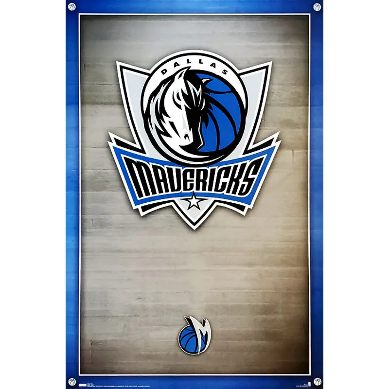 Dallas Mavericks Official NBA Basketball Team Logo Poster - Costacos Sports