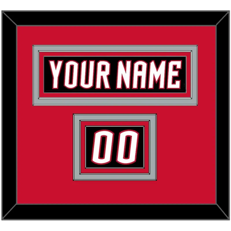 Buffalo Nameplate & Number (Shoulder) - Alternate Black - Triple Mat 3