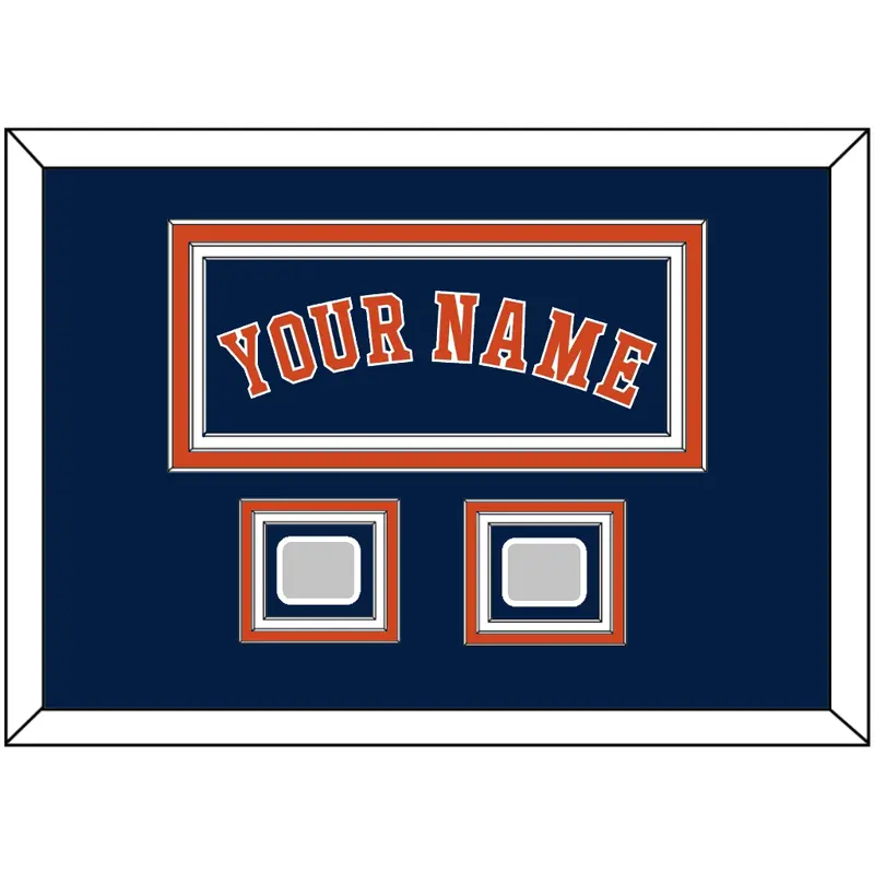 Houston Name & 2 World Series Champions Patches - Alternate Blue - Triple Mat 3