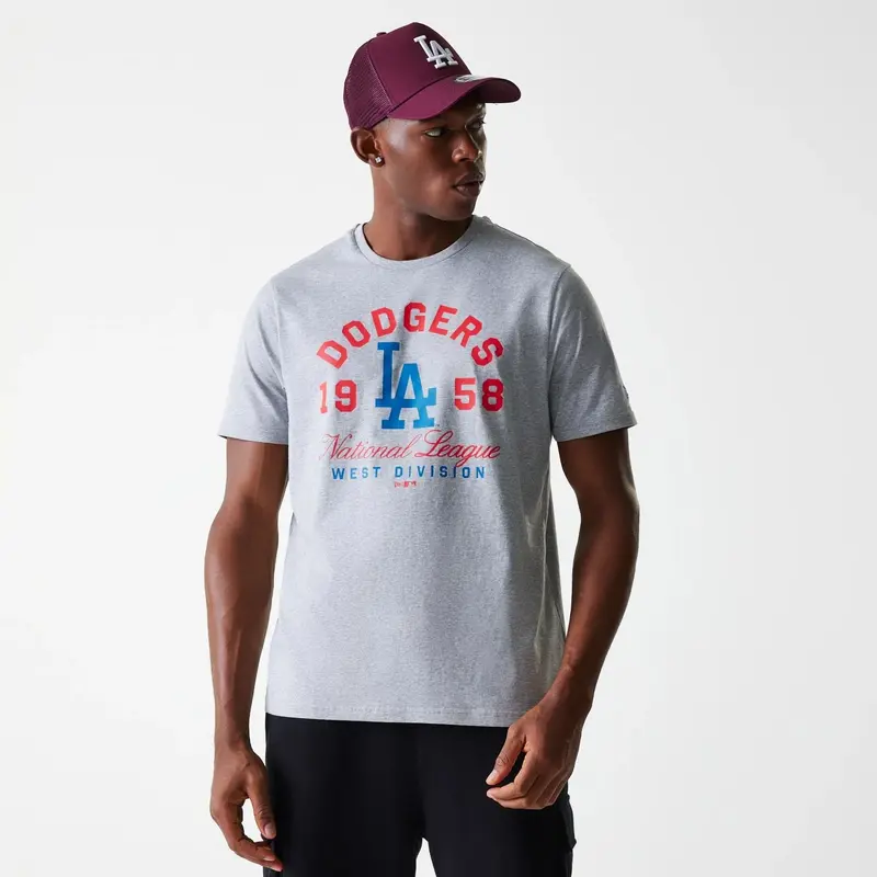 LA Dodgers MLB Wordmark Grey T-Shirt