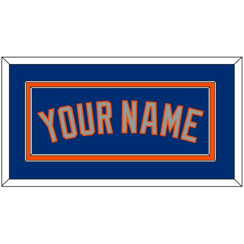 New York Name - Alternate Road Blue - Double Mat 2