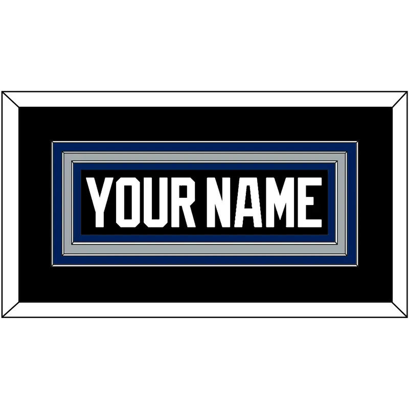 Tampa Bay Nameplate - Road Black (2001-2007) - Triple Mat 2