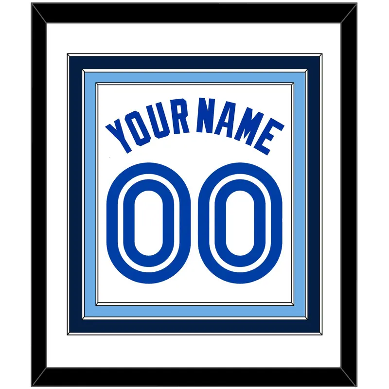 Toronto Name & Number - Home White (1981-1996) - Triple Mat 2