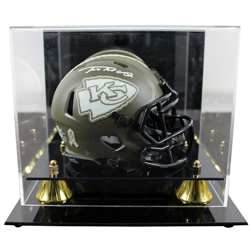 Chiefs Trent McDuffie Signed Salute To Service Speed Mini Helmet W/ Case BAS Wit