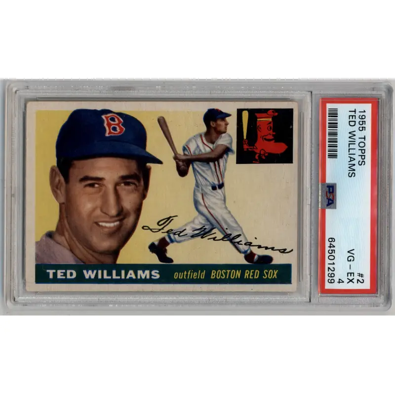 Ted Williams 1955 Topps #2 PSA 4 Very Good-Excellent 1299