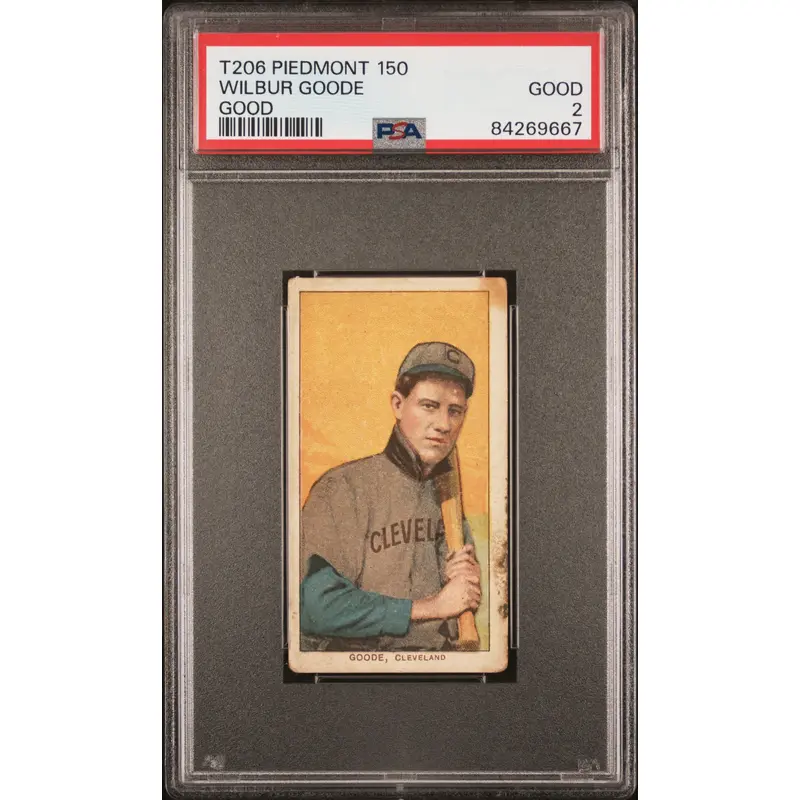 Wilbur Goode Good 1909-11 T206 Piedmont 150 PSA 2 Good