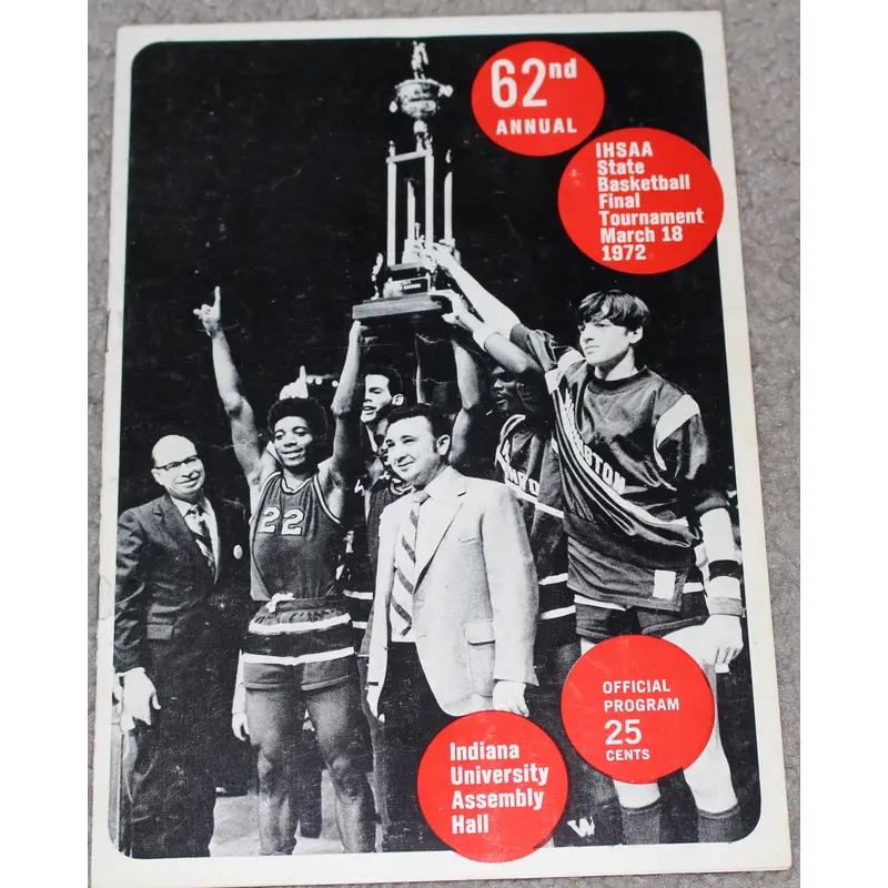 1972 Indiana High School Basketball State Finals Program