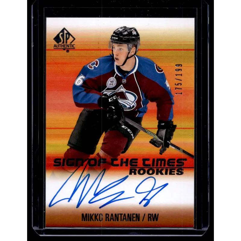 2015-16 SP Authentic - Sign of the Times Rookies - Mikko Rantanen #SOTR-MR /199 RY