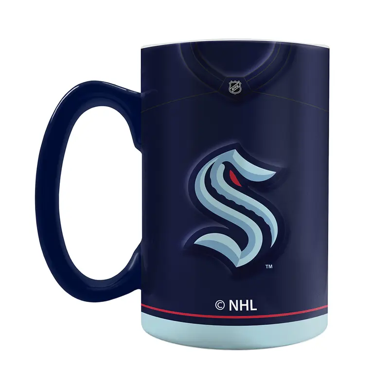 NHL Seattle Kraken Jersey Style Sculpted Mug (20 oz)