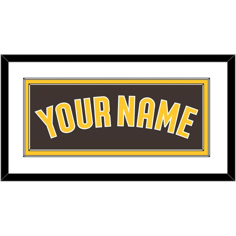 San Diego Name - Alternate Brown - Double Mat 1