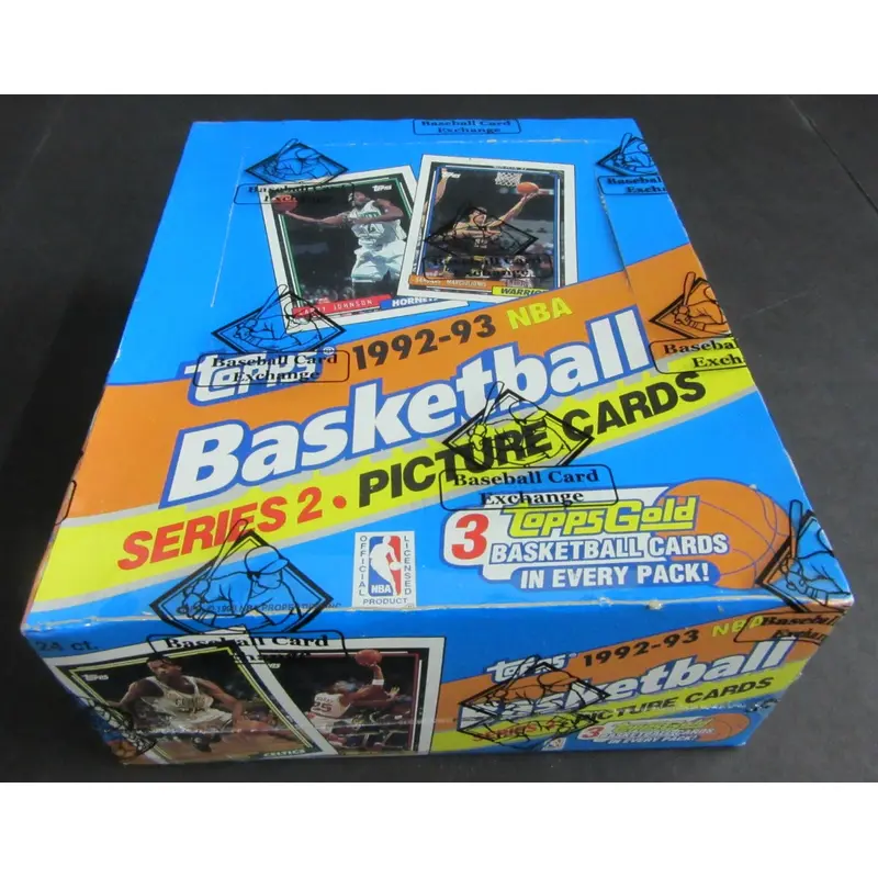 1992/93 Topps Basketball Unopened Series 2 Rack Box (FASC)