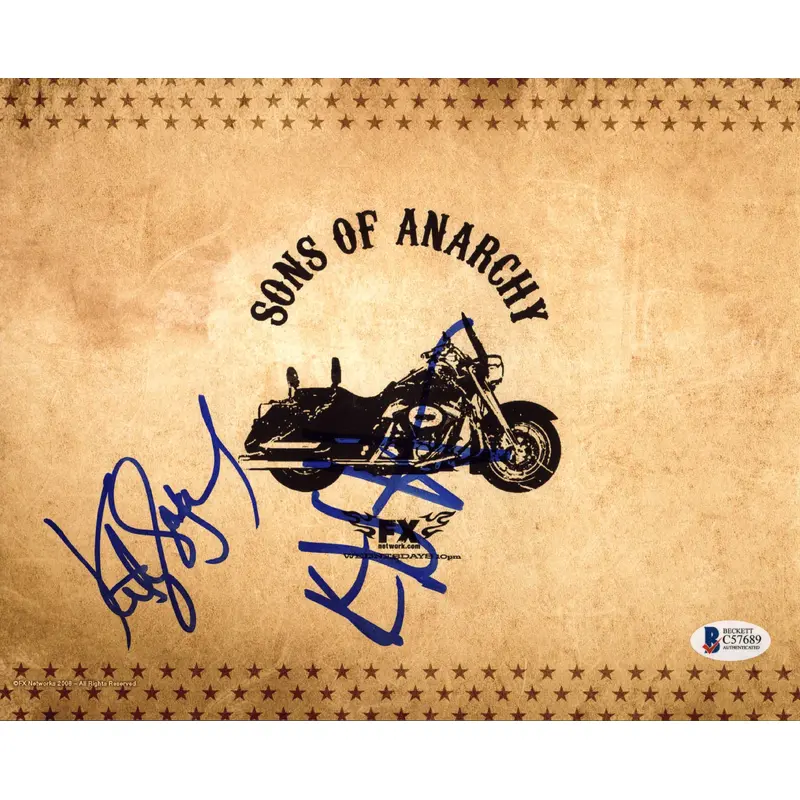 Kurt Sutter & Katey Sagal Sons Of Anarchy Authentic Signed 8X10 Photo BAS C57689