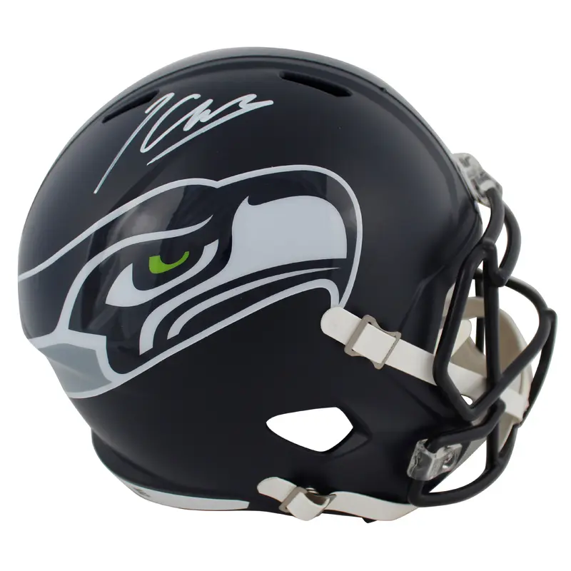 Seahawks Kenneth Walker III Signed Full Size Speed Rep Helmet BAS Witnessed