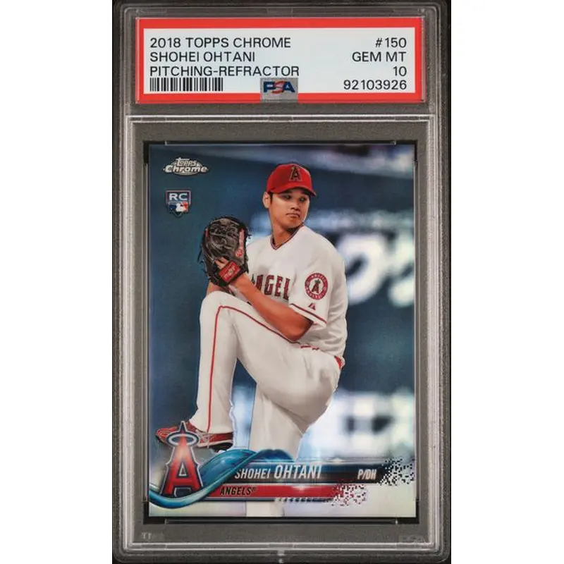 Shohei Ohtani 2018 Topps Chrome Refractor Rookie #150 PSA 10 Gem Mint