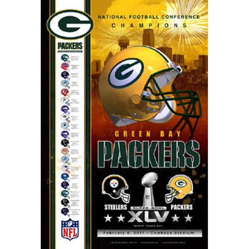 Green Bay Packers "Super Season 2011" Poster - Action Images