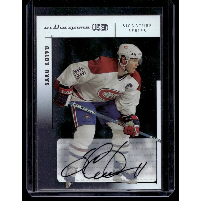 2003-04 In the Game-Used Signature Series - Signatures - Silver - Saku Koivu #A-SK