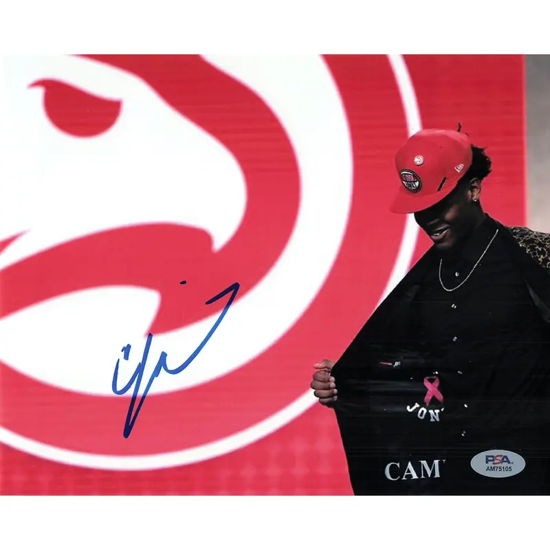 Cam Reddish Signed 8x10 Photo PSA/DNA Duke Blue Devils Autographed Hawks