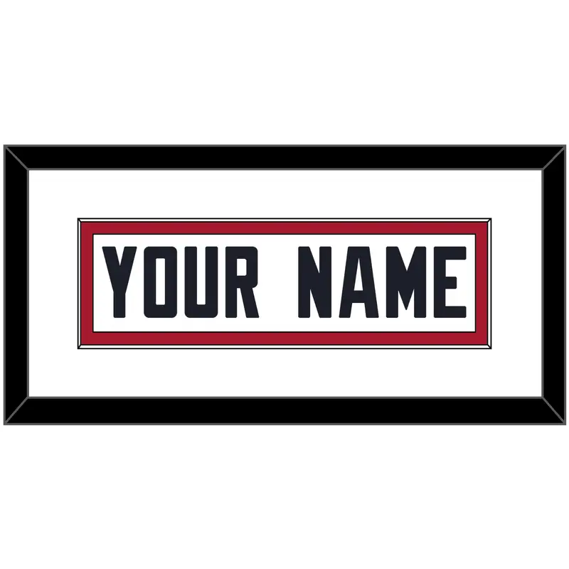 Houston Nameplate - Road White (2002-2023) - Single Mat 1