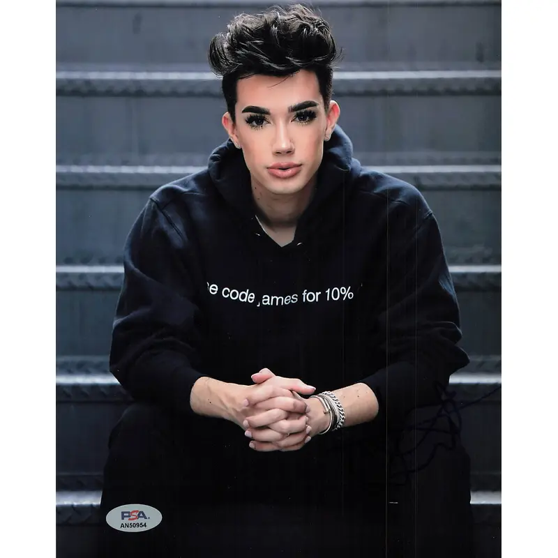 James Charles signed 8x10 photo PSA/DNA Autographed Youtube