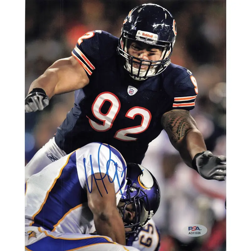 STEPHEN PAEA Signed 8x10 photo PSA/DNA Chicago Bears Autographed