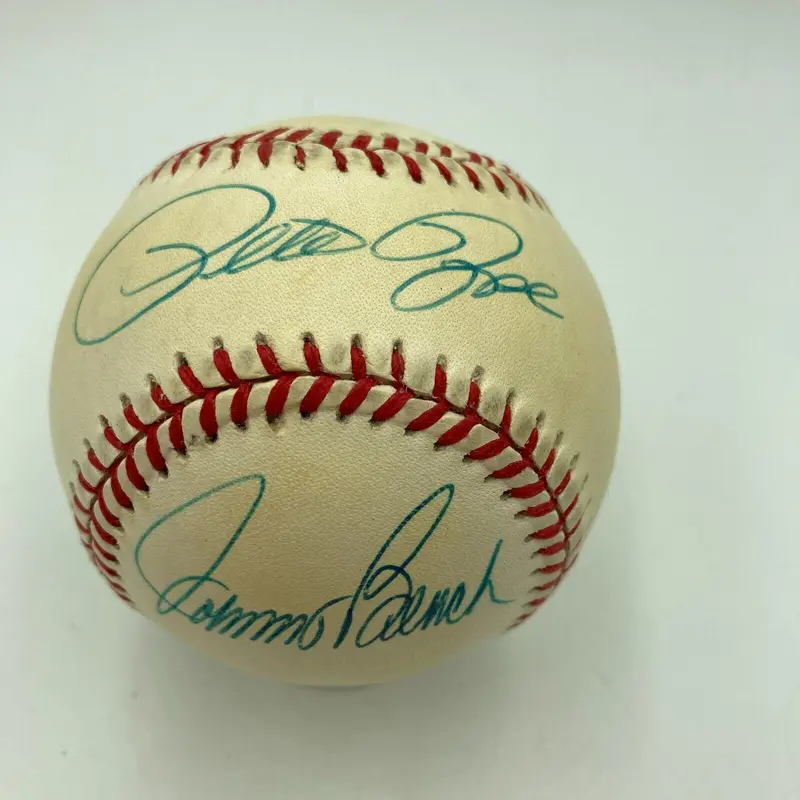 Pete Rose Johnny Bench Joe Morgan Tony Perez Signed Baseball JSA COA