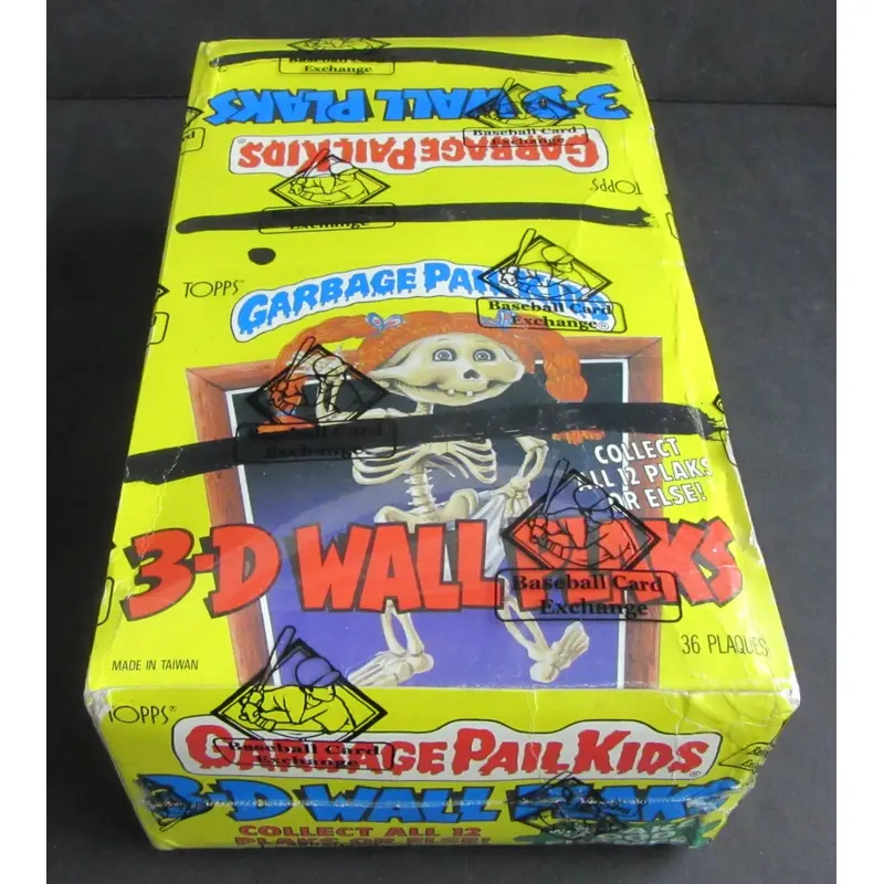 1986 Topps Garbage Pail Kids 3-D Wall Plaks Unopened Box (BBCE)