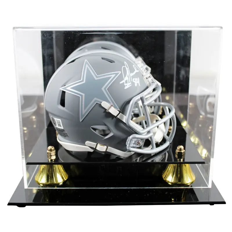 Cowboys Jay Novacek Authentic Signed Slate Speed Mini Helmet W/ Case BAS Witness