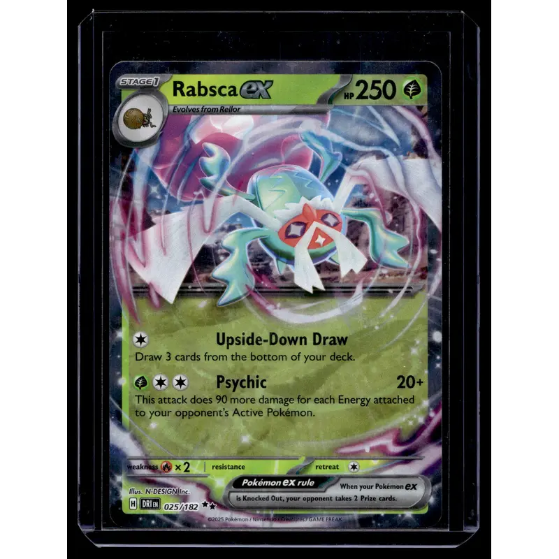 2025 Pokemon Scarlet & Violet - Destined Rivals - Rabsca ex #025