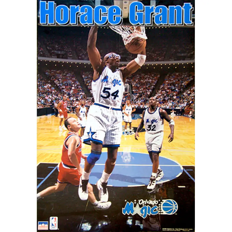 Horace Grant "Slam" Orlando Magic NBA Action Poster - Starline 1995