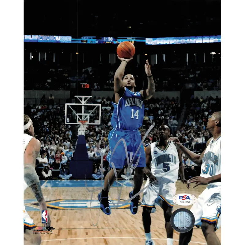 Jameer Nelson signed 8x10 photo PSA/DNA Orlando Magic Autographed