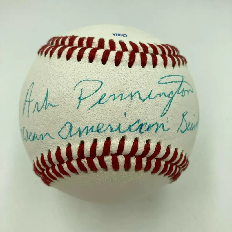 Art Superman Pennington Signed Baseball Negro League Legend JSA